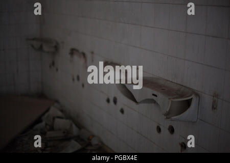 Broken sinks Stock Photo