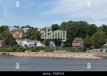 beach, Oevelgoenne, Hamburg, Germany Stock Photo