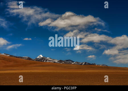 Mt.Kailash Range and Kailash Range, Tibet. China. Stock Photo