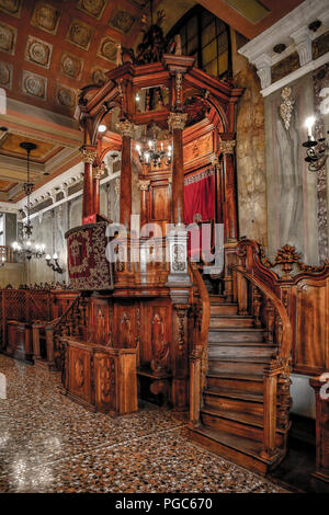 Italy Veneto Padova: Jewish museum - the synagogue Stock Photo