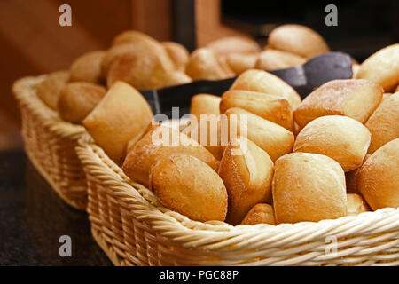 Bread Roll in Basket. Stock Photo