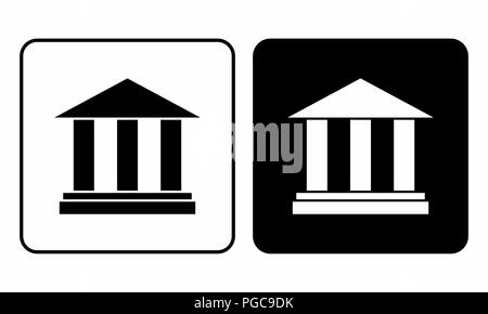Classic architecture icons Stock Vector