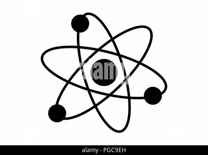 Atom structure illustration Stock Vector