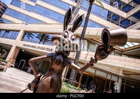 Los Angeles, United States of America - July 19, 2017: The world-famous Warner Bros. studio where visitors get a chance to have a tour inside the working studio and see how movies and TV shows are made. Stock Photo