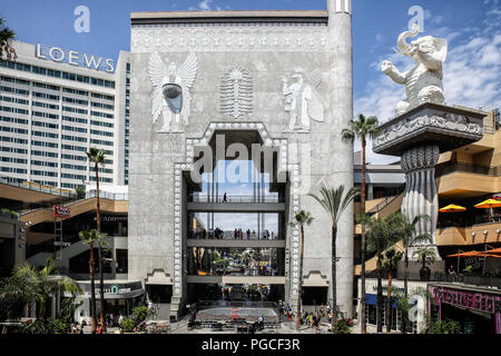 Los Angeles, United States of America - July 25, 2017: Highland Shopping Mall in Hollywood. Stock Photo