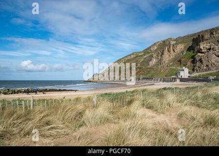 West Shore beach at Llandudno on the coast of North Wales, UK. Stock Photo