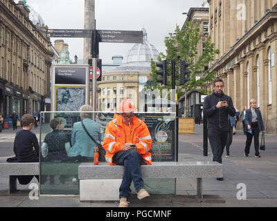 workman have a break from work Stock Photo