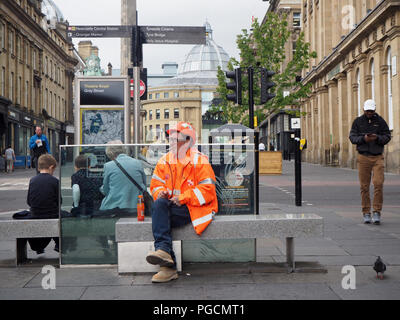 workman have a break from work Stock Photo