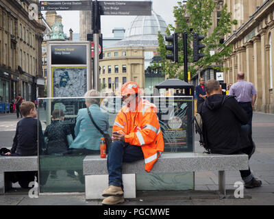 workman have a break from work Stock Photo