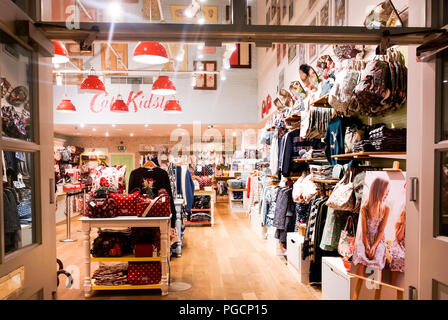 Cath Kidston at Bicester Village (night time shot). (This store has now closed). Stock Photo