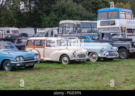 Earls Barton, Northamptonshire. U.K. 25th August 2018. Earls Barton Transport Show over the August bank holiday weekend with lots of old and interesting vehicles on show, foot fall was slow today  because of the heavy showers, though most of the day was bright and sunny. Credit: Keith J Smith./Alamy Live News Stock Photo