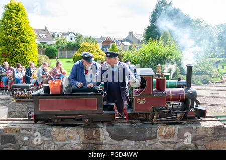 Strathaven, Scotland, UK. 25th August, 2018. Strathaven Miniature Railway at the  Strathaven Balloon Festival celebrating its 20th Anniversary and is held in the award winning John Hastie Park. Credit: Skully/Alamy Live News Stock Photo