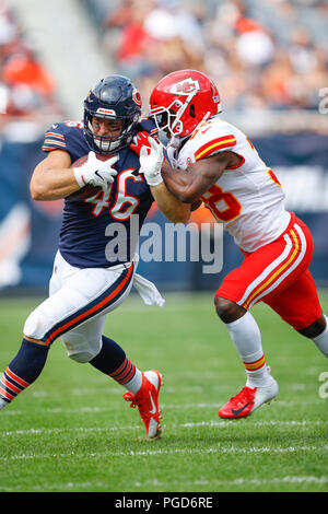 Bears 46 Michael Burton and Chiefs 38 Arrion Springs in action