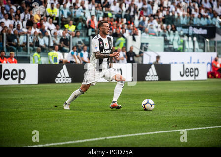 Turin, Italy. 25th Aug, 2018. during the Serie A Match: Juventus FC vs Lazio. Juventus won 2-0 at Allianz Stadium, in Turin, Italy 25th august 2018 Credit: Alberto Gandolfo/Alamy Live News Stock Photo