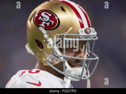 Colorado, USA. 25 August 2018 San Francisco 49ers offensive