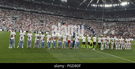 Turin, Italy. 25th Aug, 2018. Teams during the Serie A football match between Juventus FC and SS Lazio at Allianz Stadium on 25 August, 2018 in Turin, Italy. Credit: Antonio Polia/Alamy Live News Stock Photo