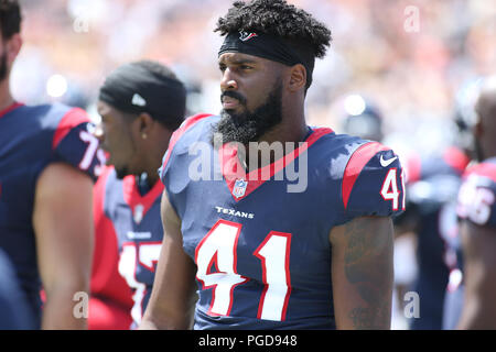 August 25, 2018 Los Angeles, CA.Houston Texans defensive back