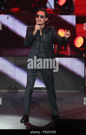 The Puerto Rican singer Marc Anthony, during his concert at The Axis Powered by Monster at Planet Hollywood, Las Vegas  Nevada. 123 September 2014  El Stock Photo