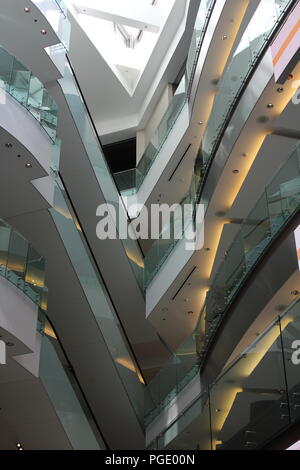 Interior view of Block 37 shopping mall at 108 North State Street in downtown Chicago, Illinois, USA. Stock Photo