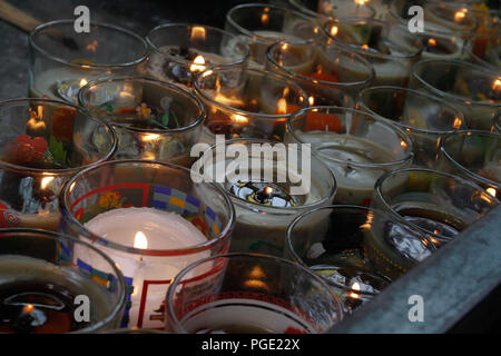 Altar en honor a Jesús Malverde Jesús Malverde que es venerado como Santo el cual todos los días  atrae a cientos de seguidores a su capilla en la cap Stock Photo