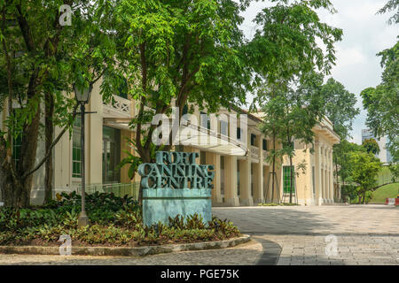 Singapore  - May 21, 2018: Fort Canning Centre building with sign in front Stock Photo