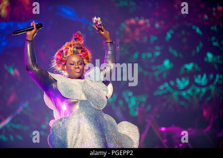 English electronic music duo Basement Jaxx performing at the Night Of The Proms, in Antwerp (Belgium, 14/11/2015) Stock Photo