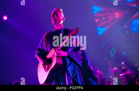 English electronic music duo Basement Jaxx performing at the Night Of The Proms, in Antwerp (Belgium, 14/11/2015) Stock Photo