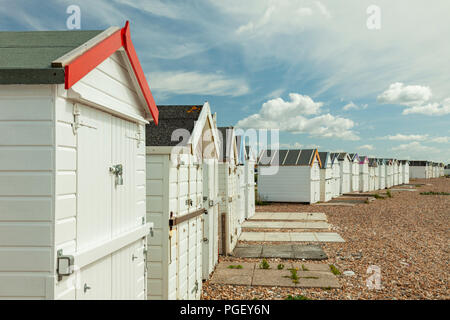 Beach huts in Goring-by-Sea, West Sussex, England Stock Photo - Alamy