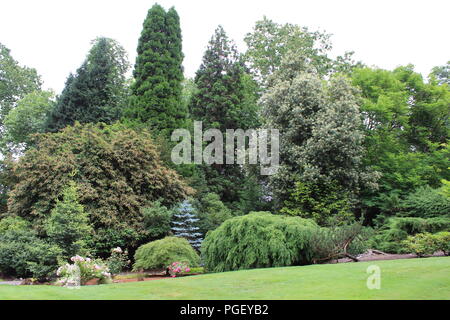 Estate Grounds at Chateau Ste. Michelle, Washington State's oldest winery, located in Woodinville, Washington, near Seattle. Stock Photo