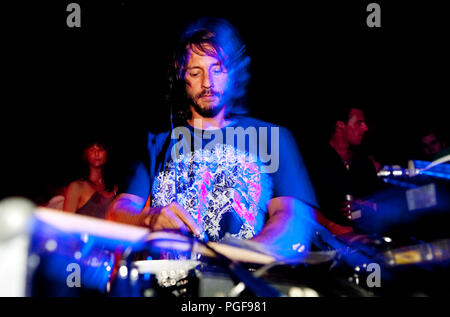 Bob Sinclar DJ set at the 7YCC party celebrating the 7th anniversary of the Culture Club in Ghent (Belgium, 01/05/2009) Stock Photo