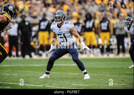 Pittsburgh, USA. 30th Aug 2018. August 30th, 2018: Steelers #14 Tevin Jones  during the Pittsburgh Steelers vs Carolina Panthers game at Heinz Field in  Pittsburgh, PA. Jason Pohuski/CSM Credit: Cal Sport Media/Alamy