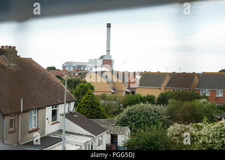 Shoreham Power Station, Southwick, West Sussex. Gas-fired electricity generator. Stock Photo