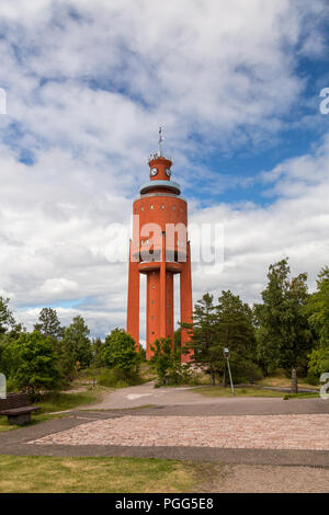 Hanko Finland, the famous water tower of the town on a summer day Stock Photo