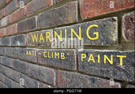 anti climb paint Stock Photo