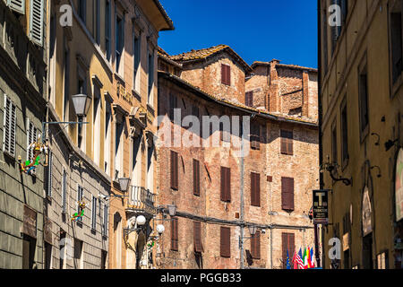 Traditional Houses And Apartments In Siena Italy Stock Photo Alamy