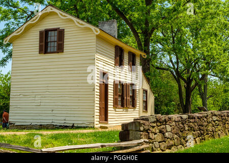 Innis House, Fredericksburg & Spotsylvania National Military Park, Lafayette Boulevard, Fredericksburg, Virginia Stock Photo