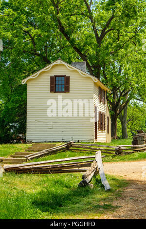 Innis House, Fredericksburg & Spotsylvania National Military Park, Lafayette Boulevard, Fredericksburg, Virginia Stock Photo