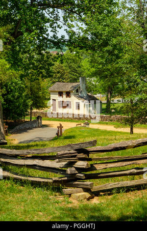 Innis House, Fredericksburg & Spotsylvania National Military Park, Lafayette Boulevard, Fredericksburg, Virginia Stock Photo