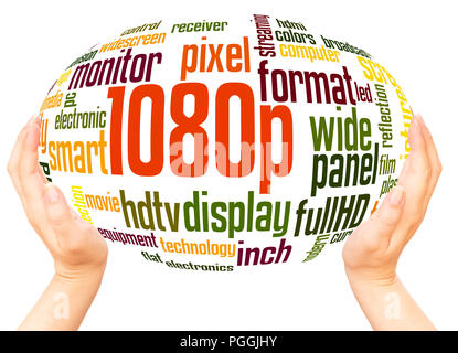 4K word cloud hand sphere concept on white background Stock Photo - Alamy