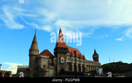 Corvin Castle, also known as Hunyadi Castle or Hunedoara Castle Stock Photo