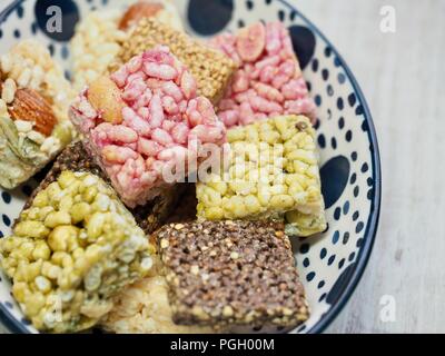 Korean traditional snacks Sweet Rice Puffs , Gangjeong Stock Photo