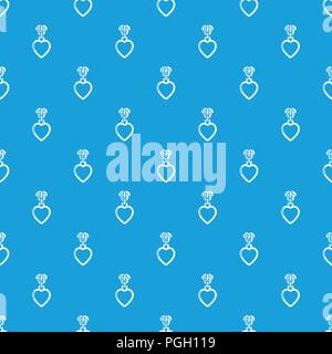 Purse zip pattern vector seamless blue Stock Vector