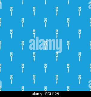 Coat zip pattern vector seamless blue Stock Vector