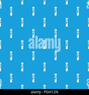 Synthetic zip pattern vector seamless blue Stock Vector