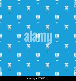 Clasp pattern vector seamless blue Stock Vector