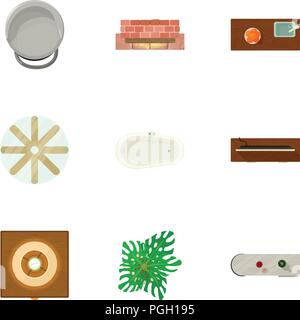 Vault icons set, cartoon style Stock Vector