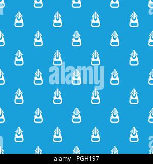 Snake clasp pattern vector seamless blue Stock Vector