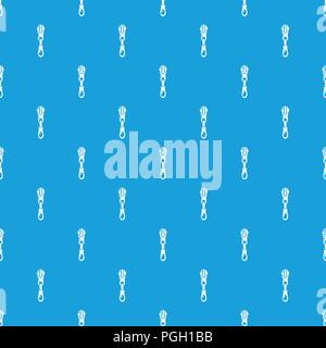 Zipper pattern vector seamless blue Stock Vector