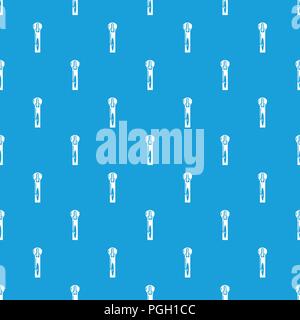 Lock zip pattern vector seamless blue Stock Vector