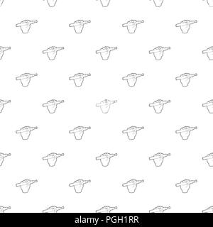 Hand holding e-cigarette icon, outline style Stock Vector